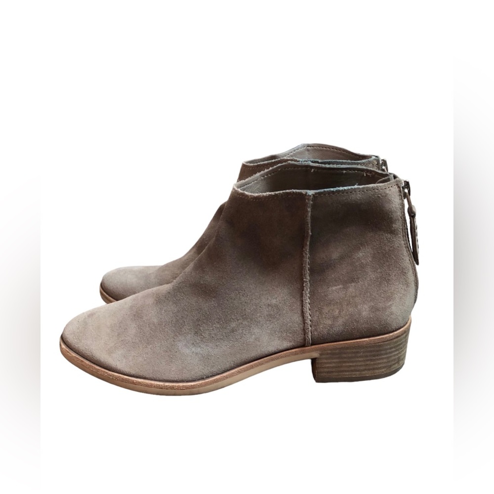Dolce Vita Women’s Ankle Zip Suede Boots 11 42 Taupe Tucker